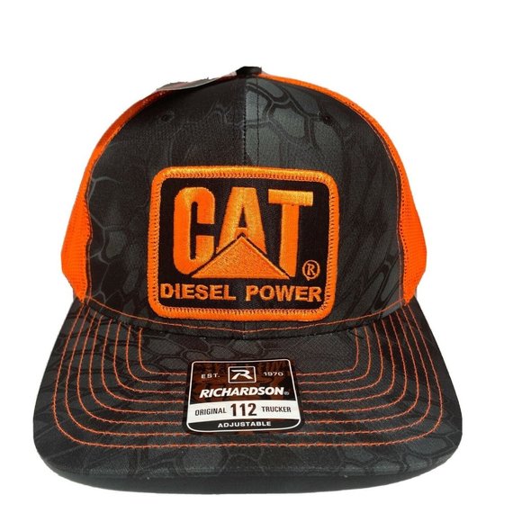 Caterpillar CAT Richardson 112 Snap Back Trucker Hat - Picture 1 of 7